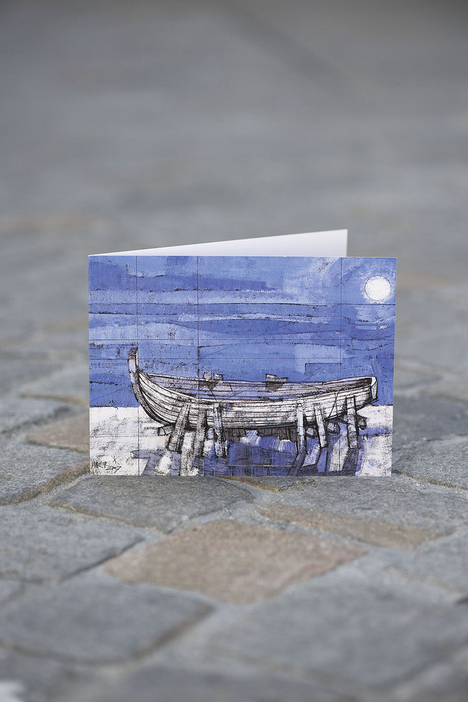 Kunstkarte: Das alte Fischerboot